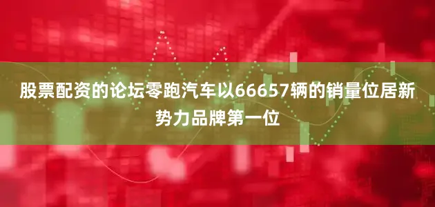 股票配资的论坛零跑汽车以66657辆的销量位居新势力品牌第一位